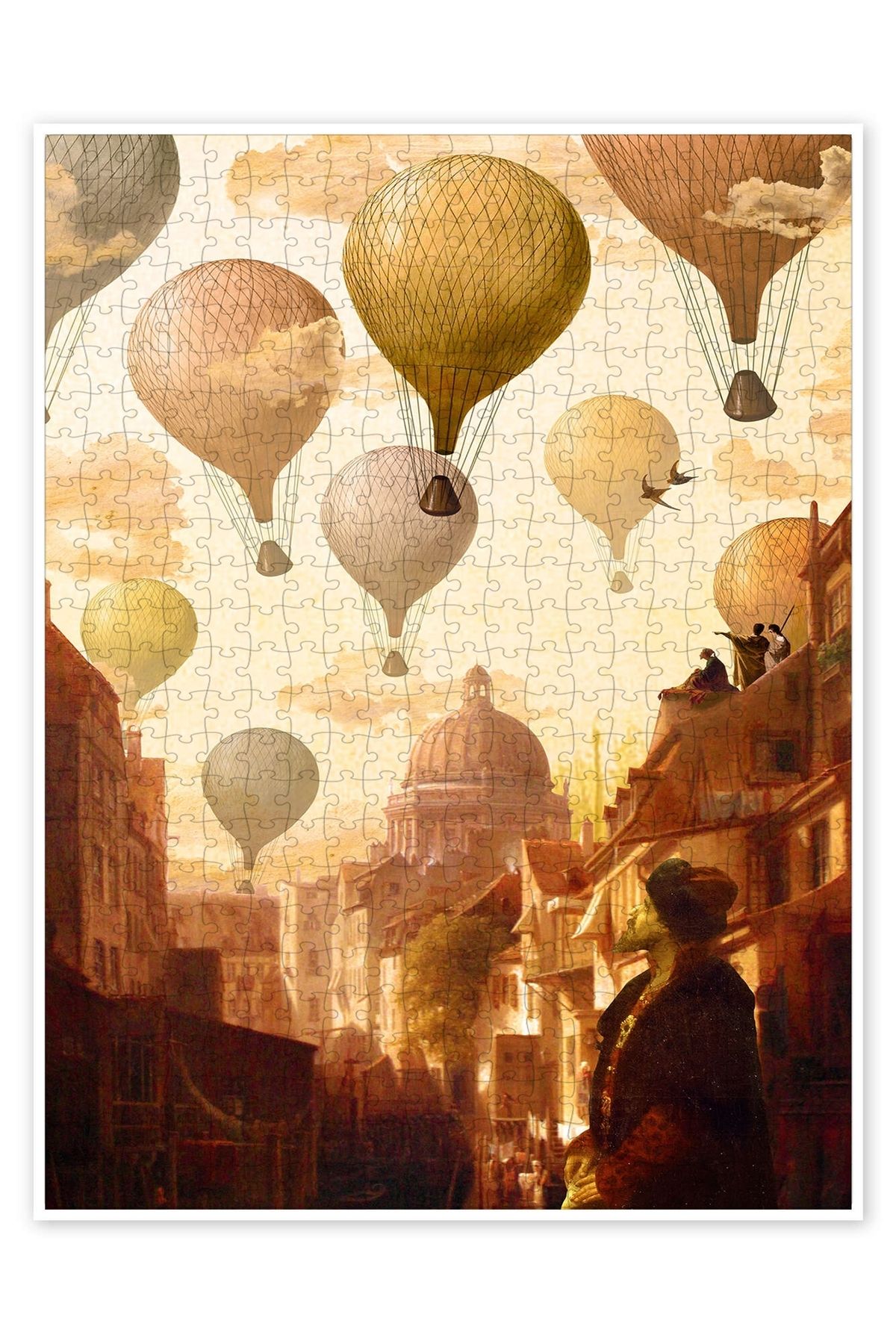 Jeronkarji Bilinmeyene Yolculuk 500 Parça Puzzle Yapboz Şehir Manzara Temalı Hobilik
