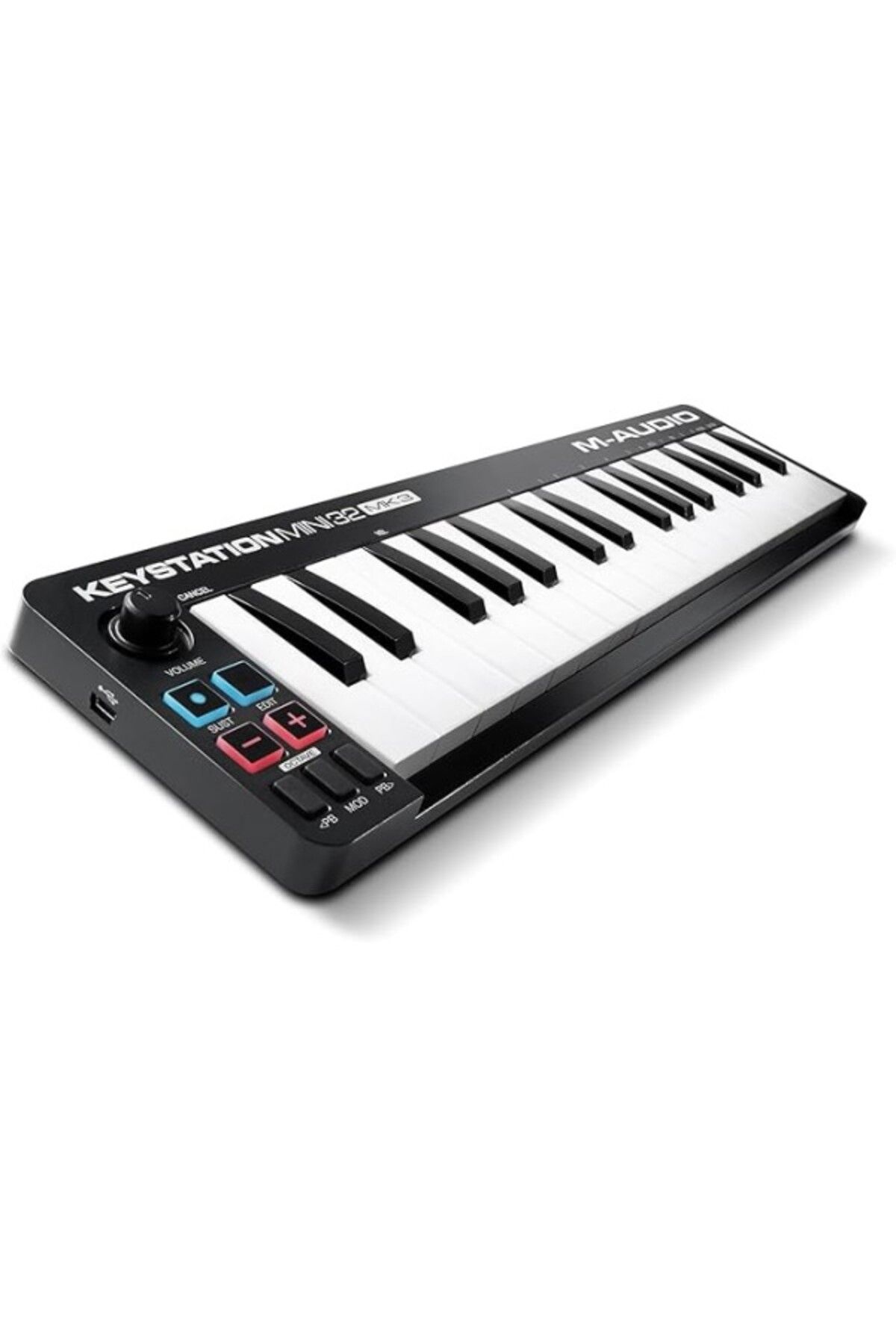 ShopZum M-Audio Keystation Mini 32 Mk3 - Protools Ile Mobil Müzik Üretimi Taşınabilir Usb Midi Klavye Denet