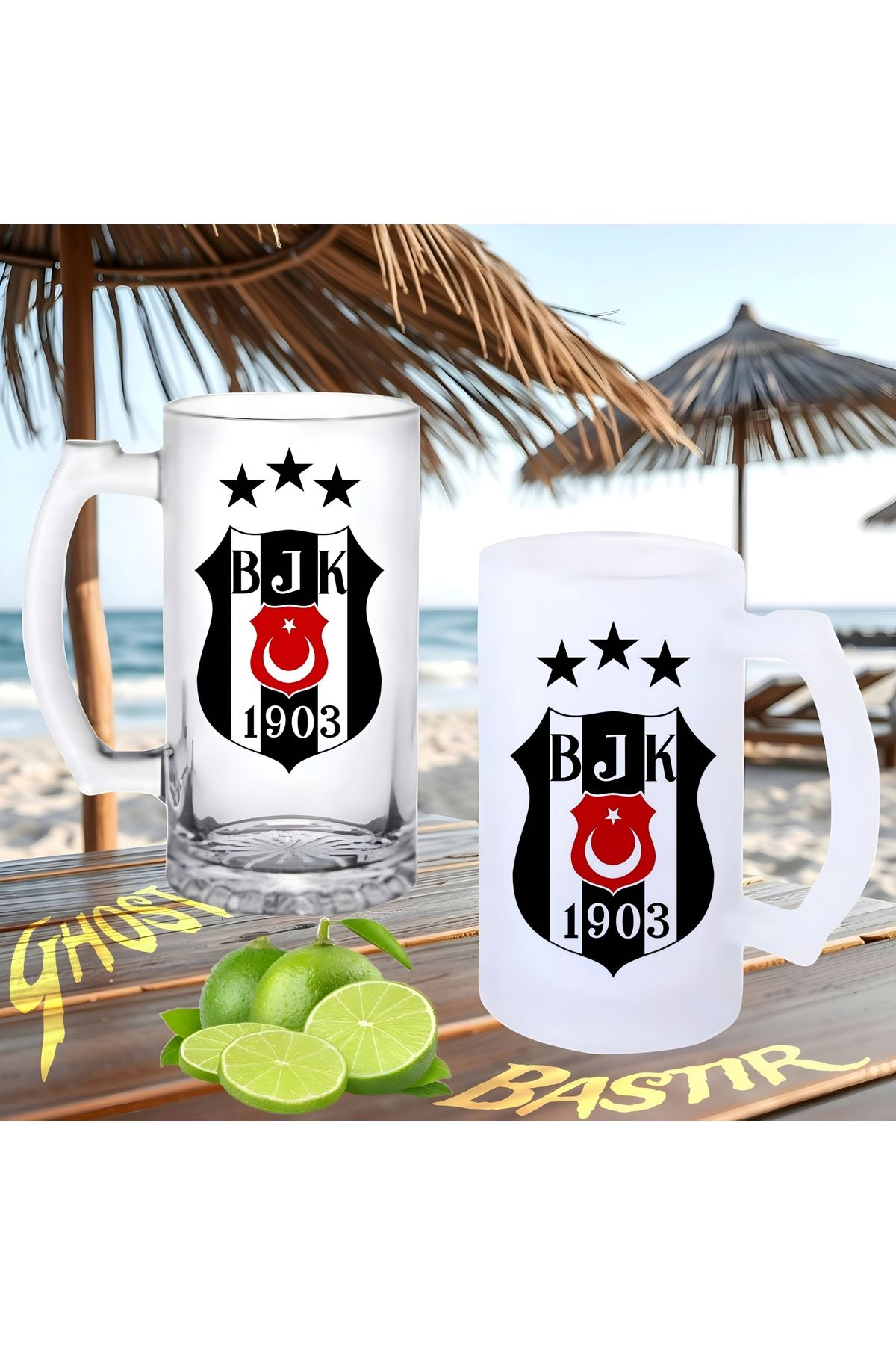Ghostbusters Siyah beyaz Taraftar buzlu ya da buzsuz bira bardağı