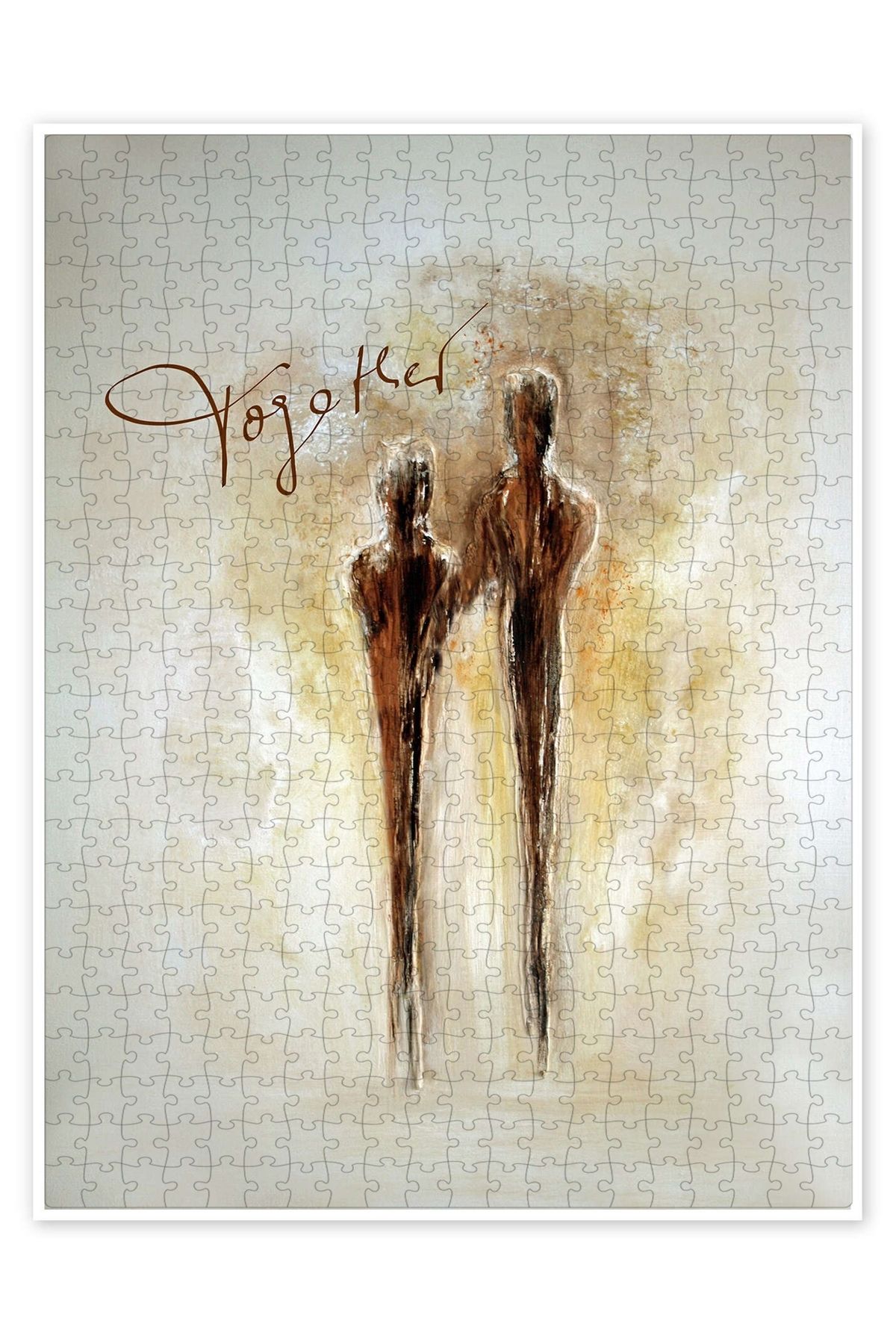 Jeronkarji İkimiz 500 Parça Puzzle Yapboz Bohem Soyut Sanat Temalı