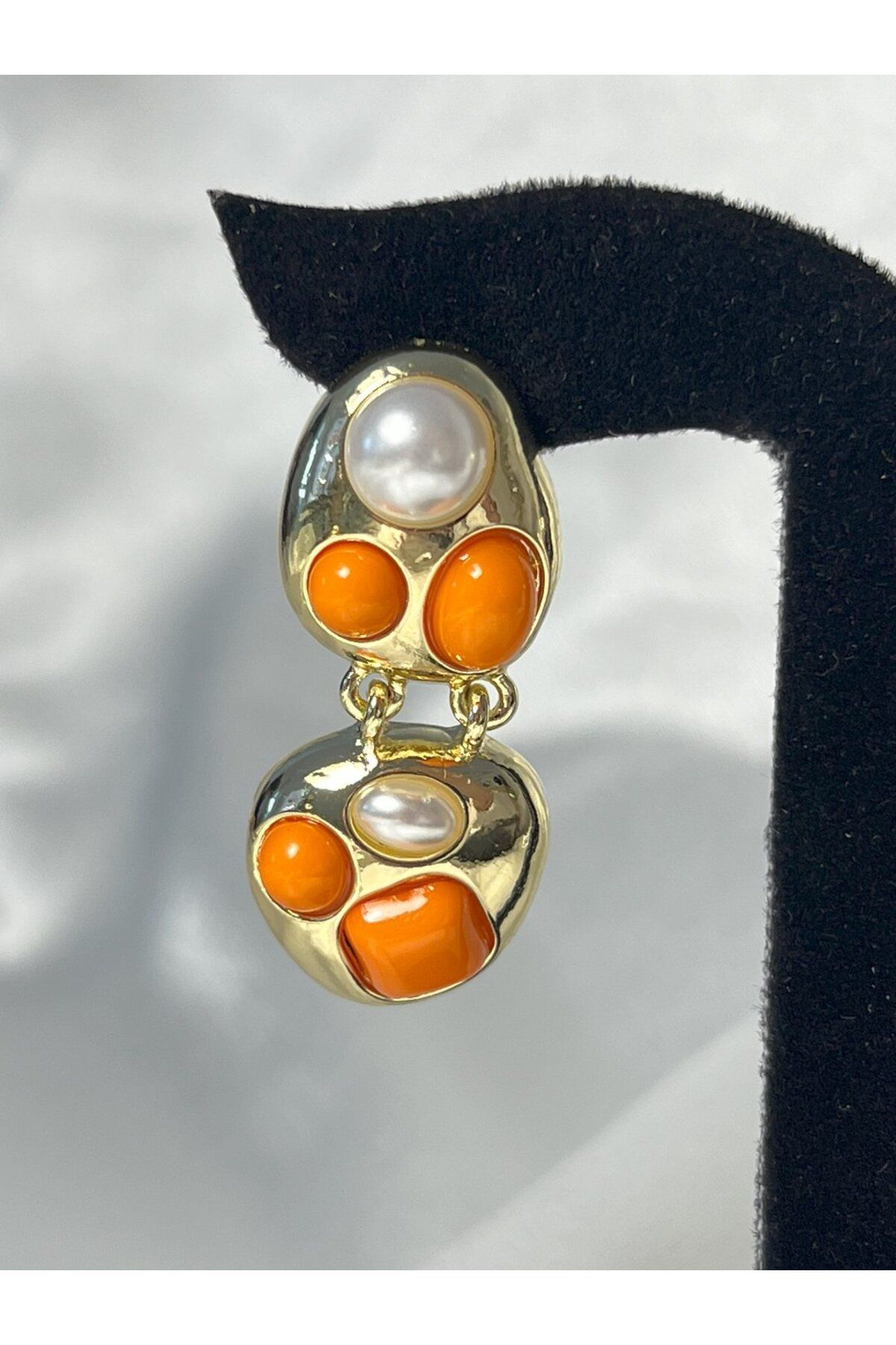 CEY ACCESSORY İNCİ DETAY MODERN KÜPE