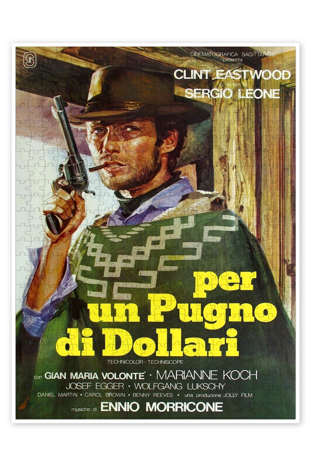 Jeronkarji Bir Avuç Dolar 500 Parça Puzzle Yapboz Klasik Film Temalı
