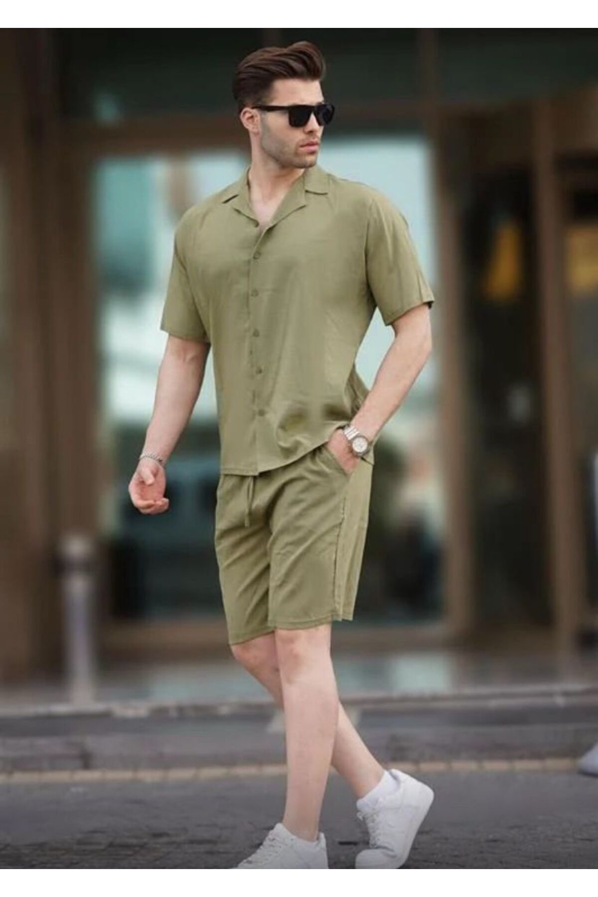 Metfashion ERKEK GÖMLEK SORT ALT ÜST TAKIM
