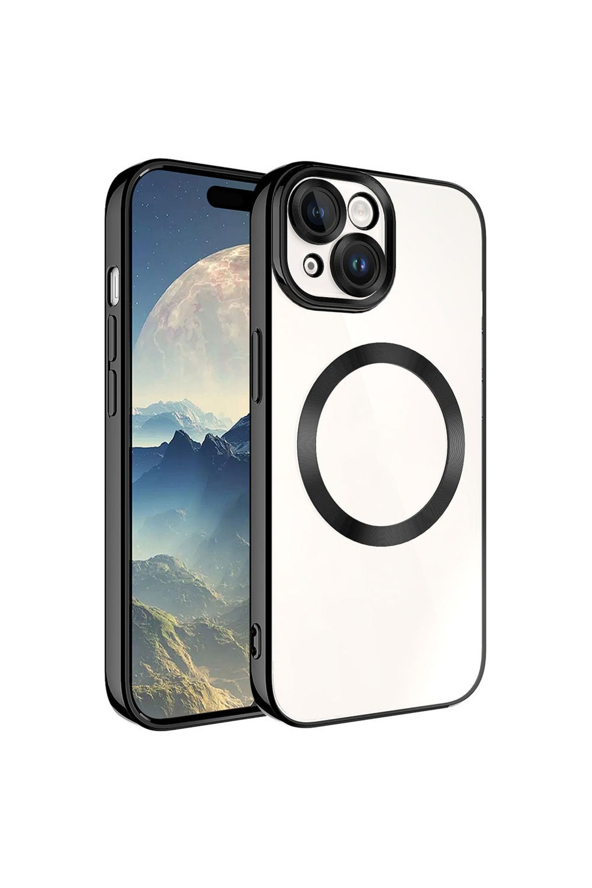 halkhouse İphone 15 Plus Kılıf Magsafe Wireless Şarj Özellikli Renkli İnce Silikon Setro Silikon