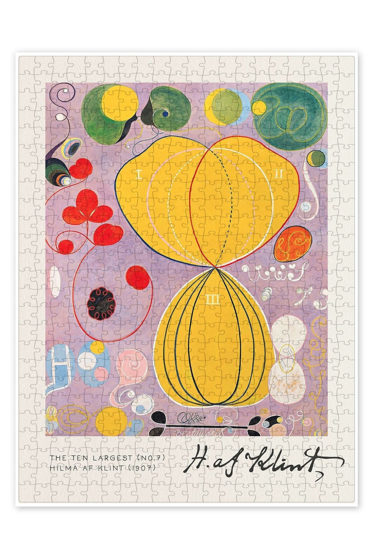 Jeronkarji En Büyük On (No. 7) 500 Parça Puzzle Yapboz Bohem Soyut Sanat Temalı