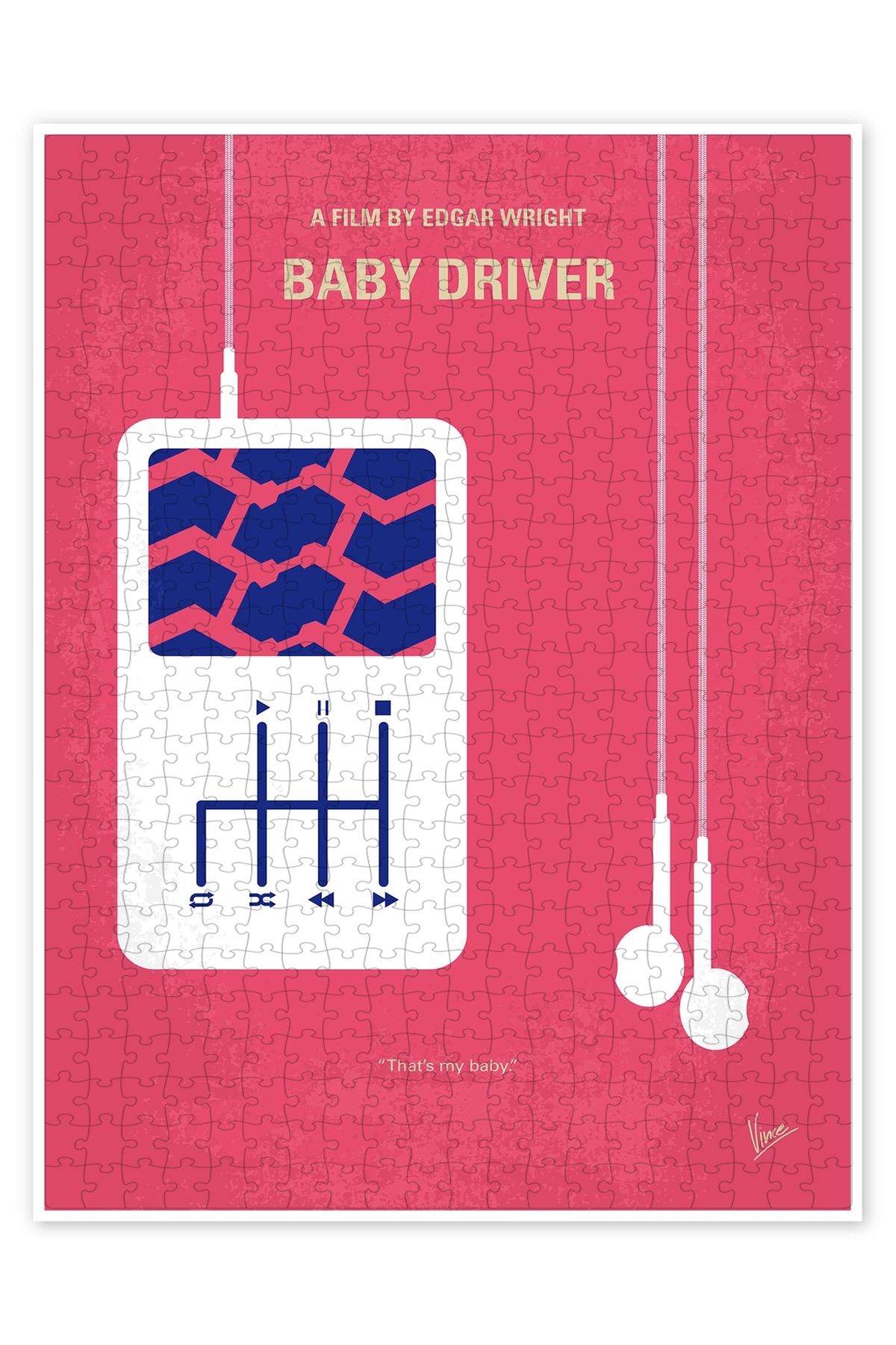 Jeronkarji Baby Driver 500 Parça Puzzle Yapboz Klasik Film Temalı