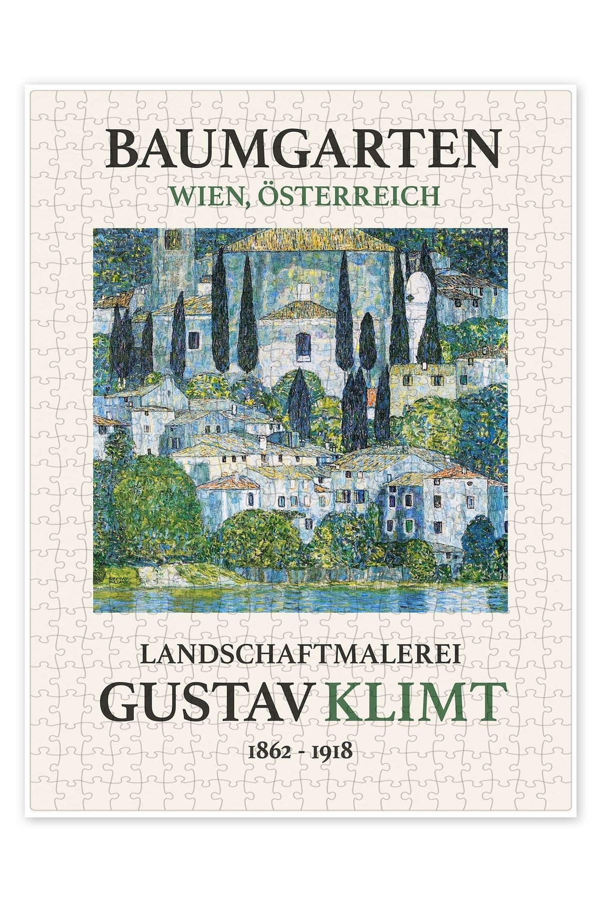Jeronkarji Cassone Kilisesi, Baumgarten Baskı 500 Parça Puzzle Yapboz Şehir Manzara Temalı Hobilik