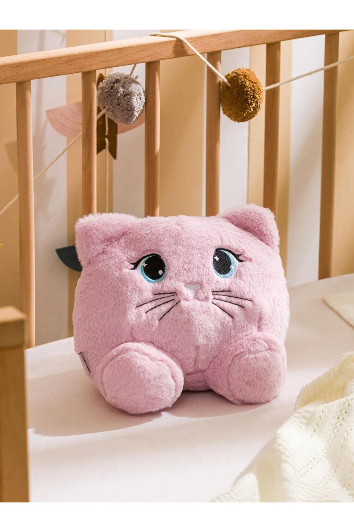 LC Waikiki Kedi Figürlü Pelüş Bebek Kırlent 25 cm (S5)