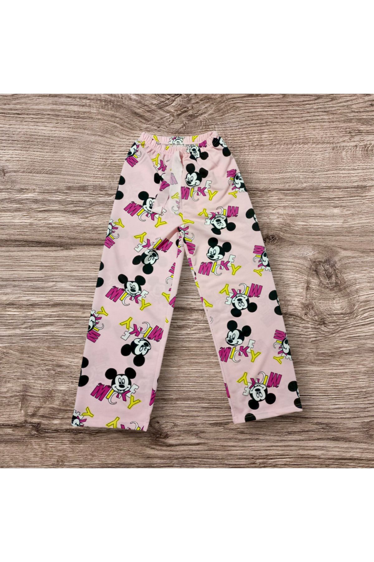 TARZON Kadın Pijama Pembe Renkte Mickey Mouse Desenli
