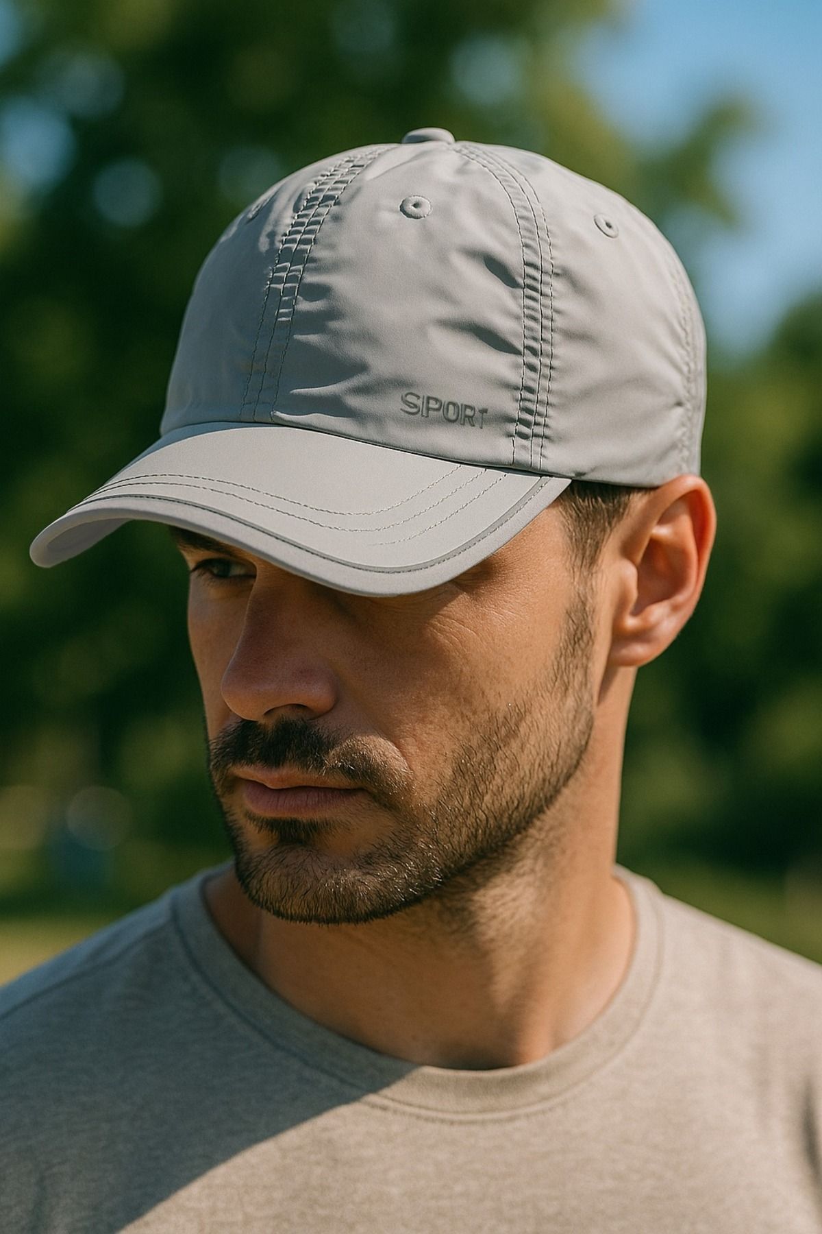 LAGRANZE Koşu ve Outdoor İçin Erkek Şapka Ter Tutmaz Nefes Alabilen Spor Kep