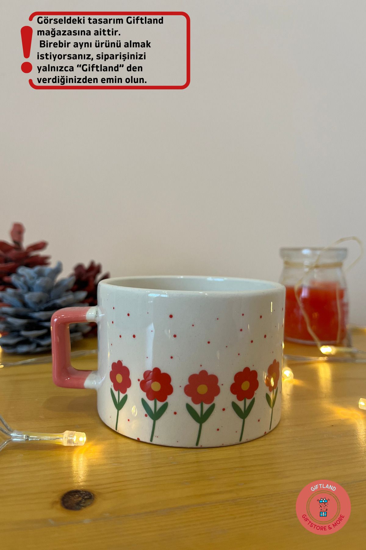 giftland giftstore more Çiçek Temalı Hediye Kupa Bardak Mug