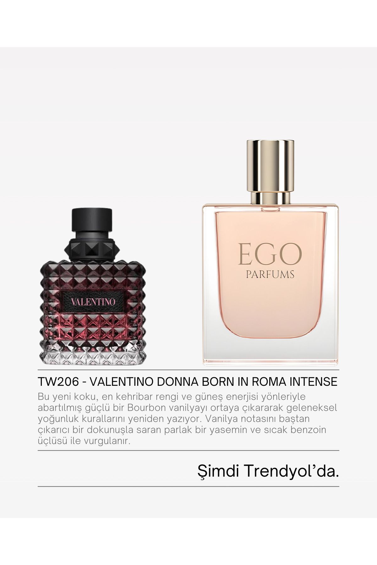 homeartplus W206- Ego Edp 50 ml ( DONNA BORN IN ROMA INTENSE ) Çiçeksi Kadın Parfüm