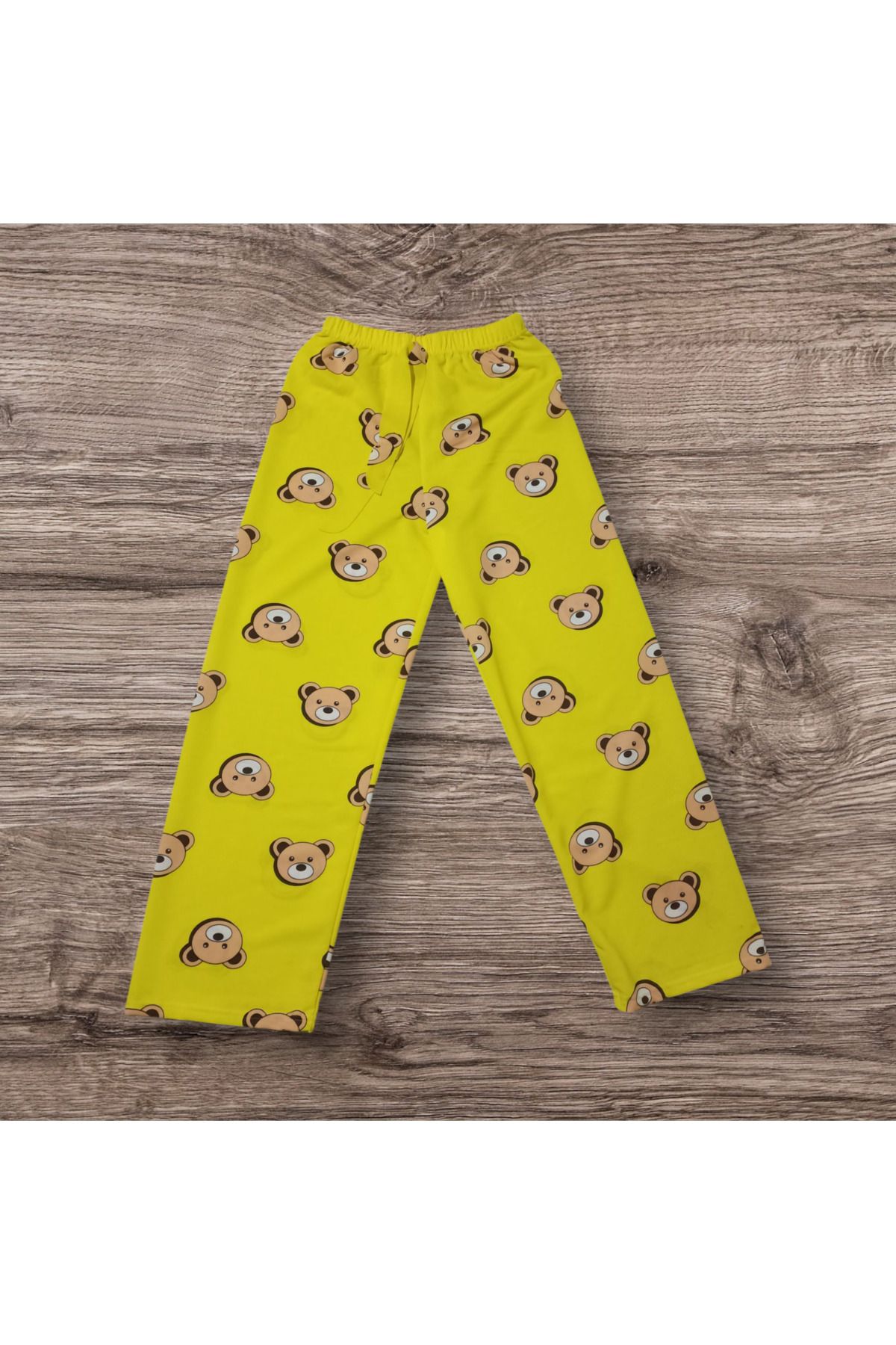 TARZON Kadın Pijama Sarı Renkte Ayıcıklı