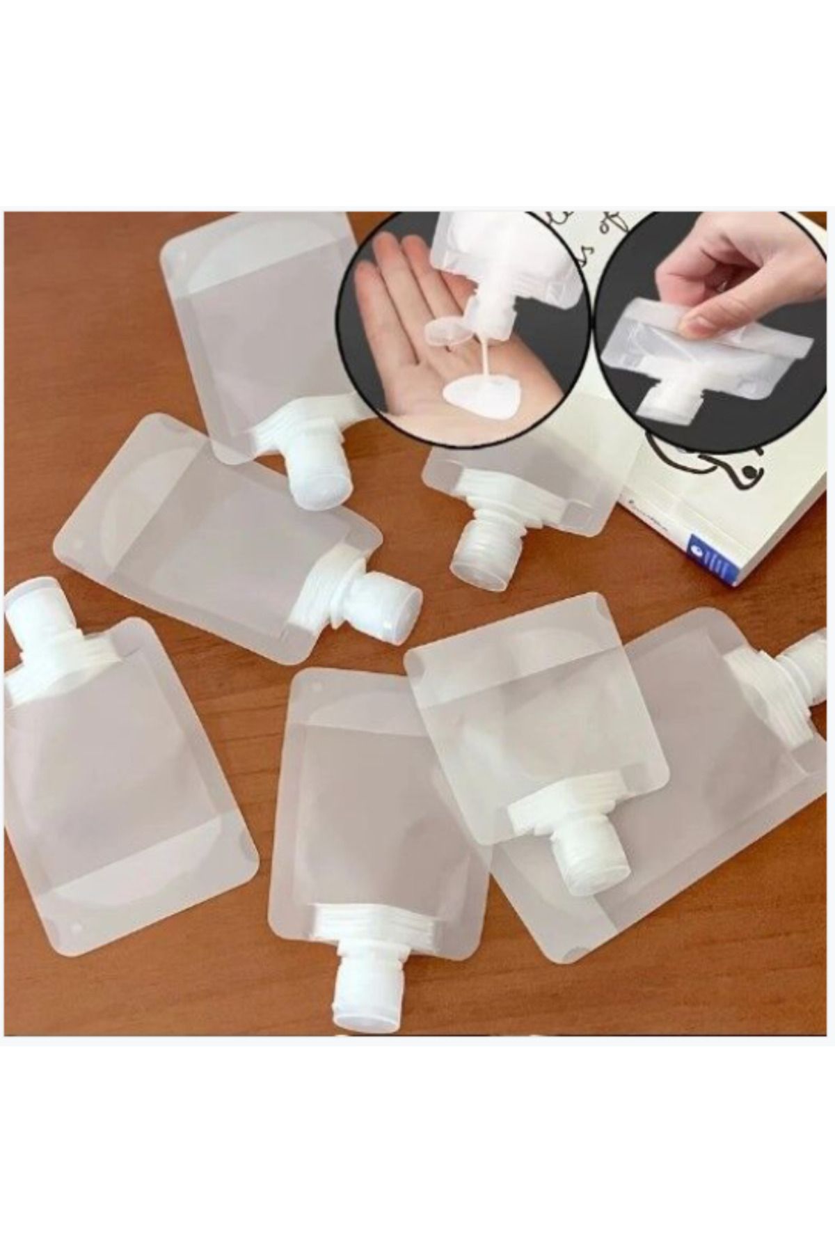 BerSel Butik 3 Adet 100ml Krem Şampuan Kabı Tekrar Kullanılabilir Set