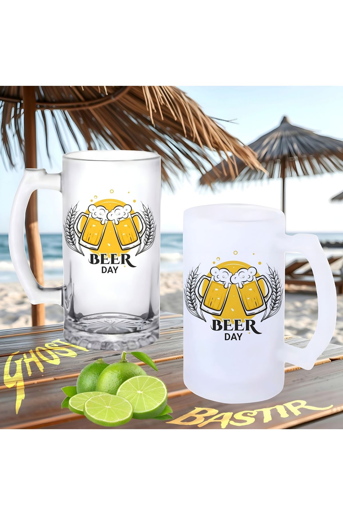 Ghostbusters Beer day buzlu ya da buzsuz bira bardağı