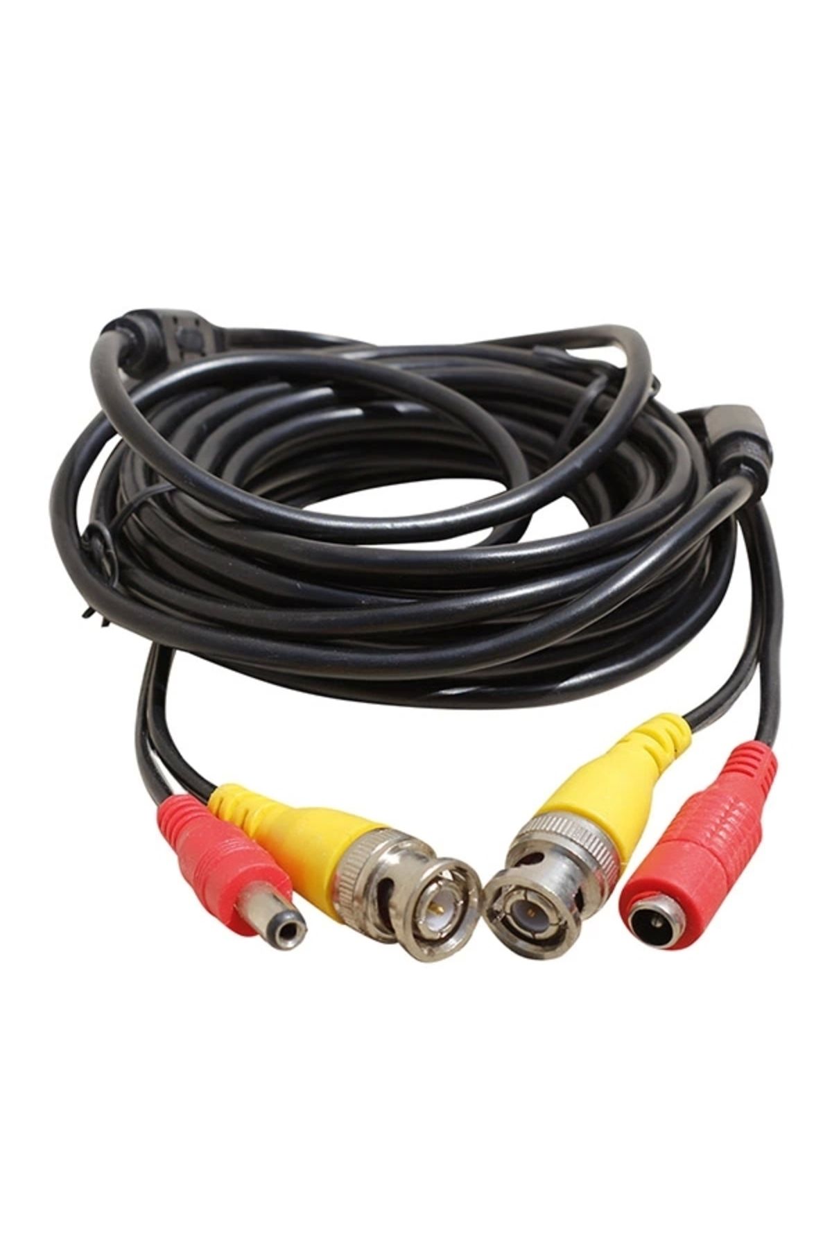 CENEN Bnc-bnc Kablo+power Kablo Dişi-erkek Jacklı 15 Metre