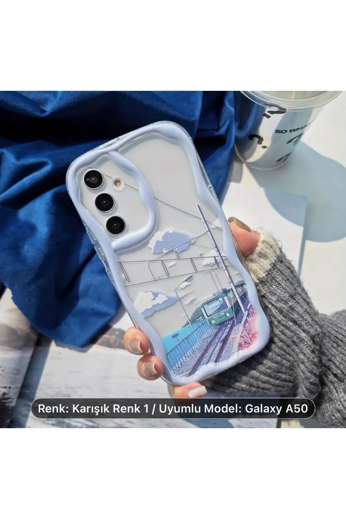 Store Galaxy A50/a30s Uyumlu Kılıf Tasarımlı Desenli Kamera Korumalı Renkli Silikon Kapak