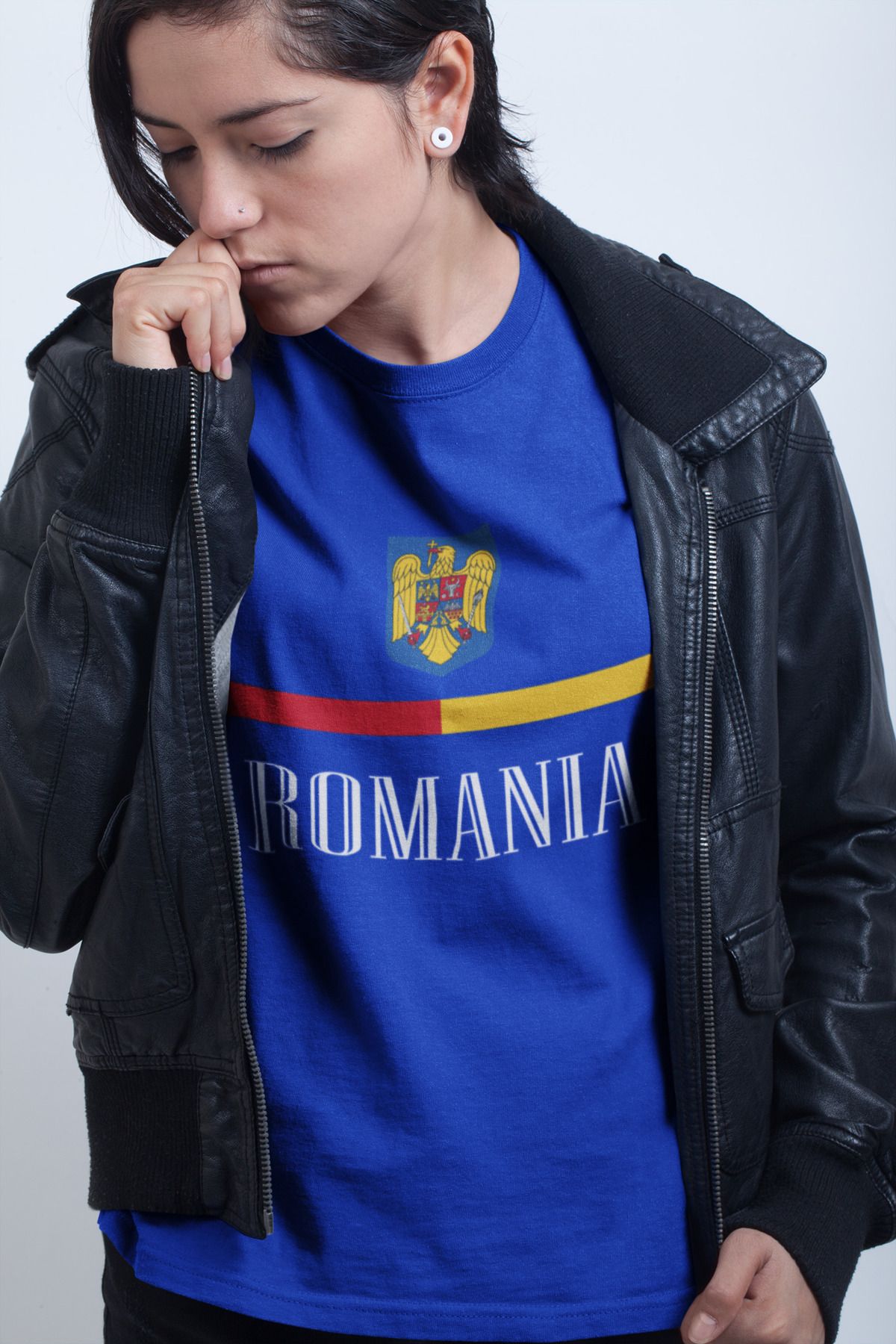 Biy Store Romanya milli romania takım forma baskılı unisex kısa kollu tişört t-shirt
