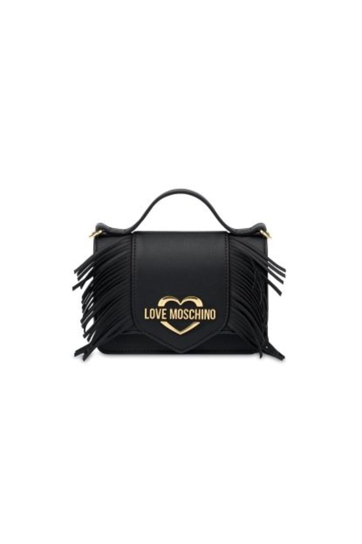 Love Moschino BORSA PU GRS FRANGE NERO