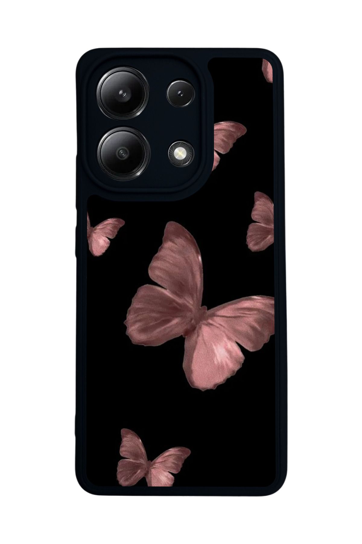 BGAKSESUAR Xiaomi Redmi Note 13 4G Uyumlu Mat Siyah Kılıf – Yumuşak Silikon, Koruyucu, Şok Emici Kapak