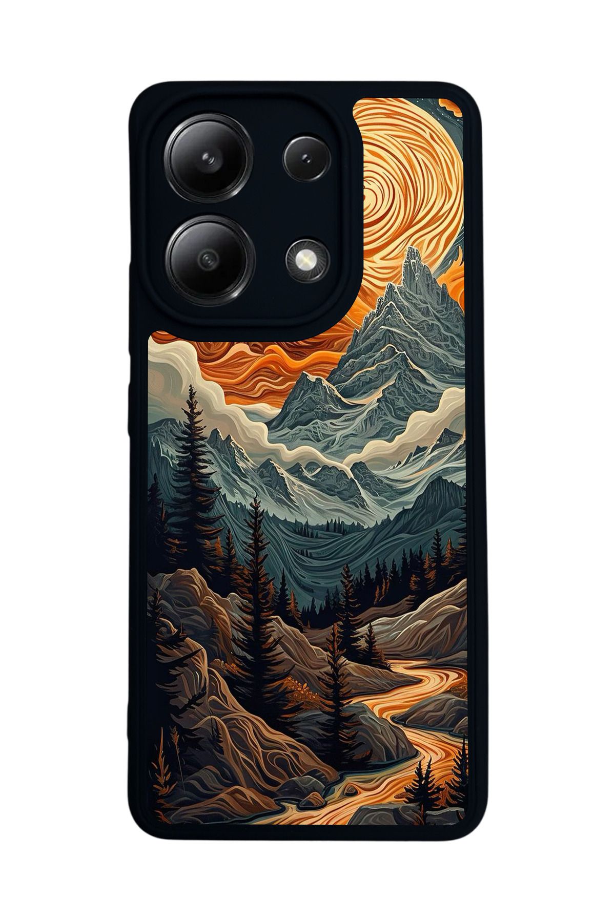 BGAKSESUAR Xiaomi Redmi Note 13 4G Uyumlu Mat Siyah Kılıf – Yumuşak Silikon, Koruyucu, Şok Emici Kapak
