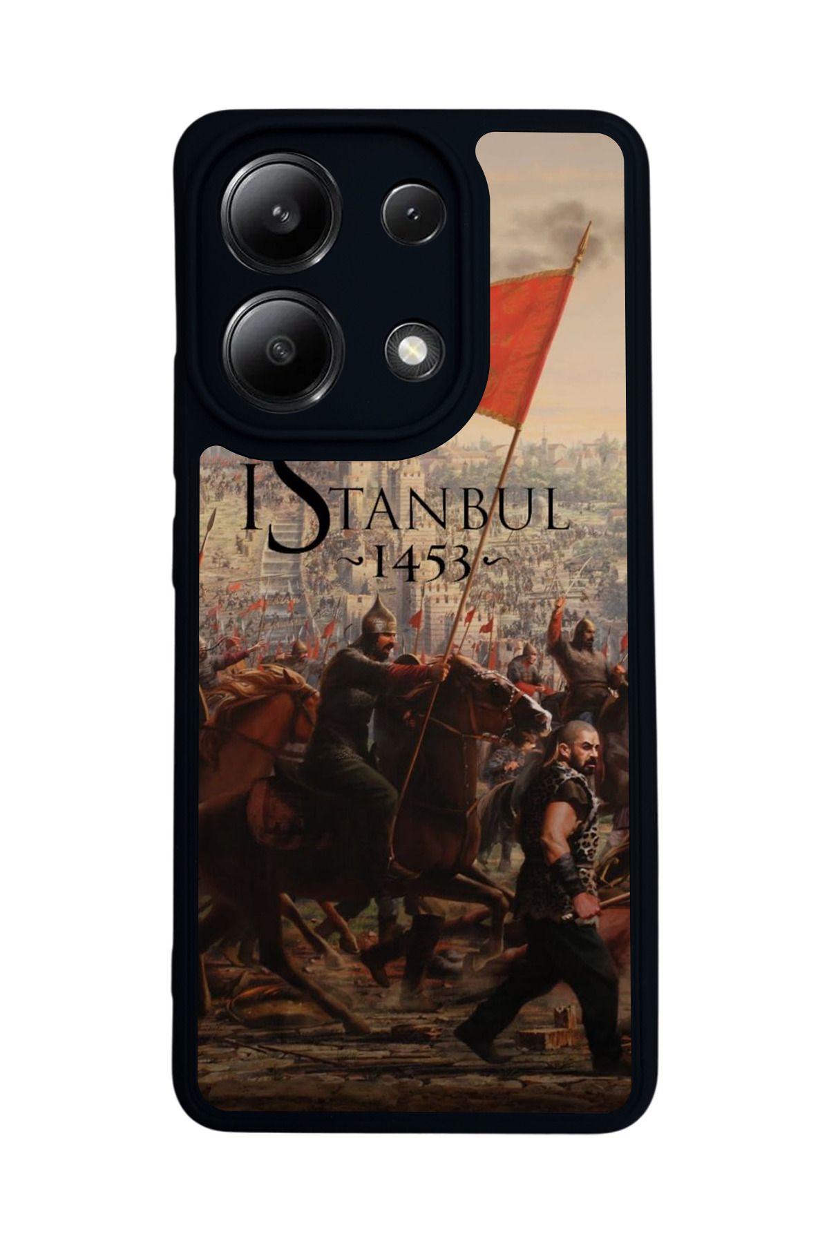 BGAKSESUAR Xiaomi Redmi Note 13 4G Uyumlu Mat Siyah Kılıf – Yumuşak Silikon, Koruyucu, Şok Emici Kapak