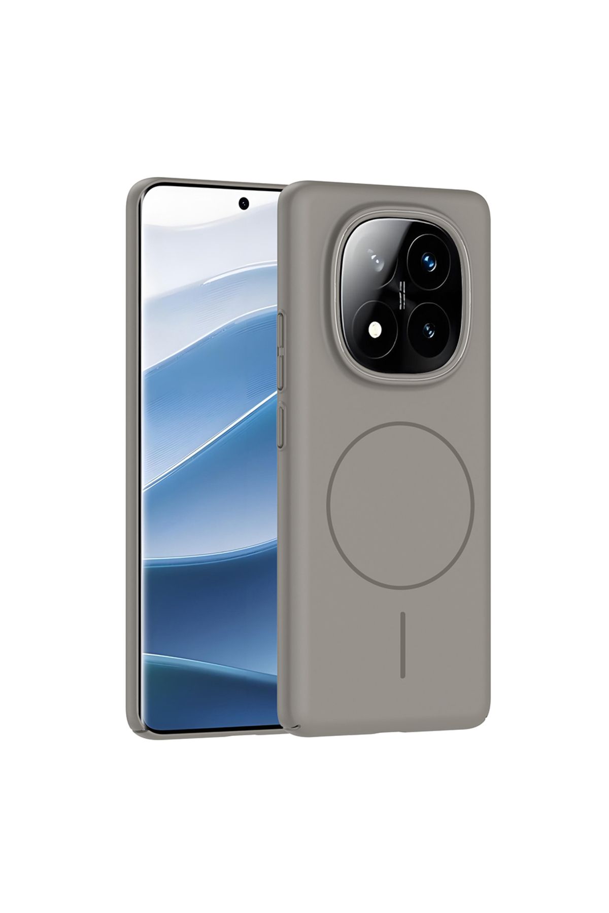 MMPSHOP Xiaomi Redmi Note 14 Pro 4G Uyumlu Magsafe Özellikli Pürüzsüz Yüzey Sert Pc Silikon Kılıf