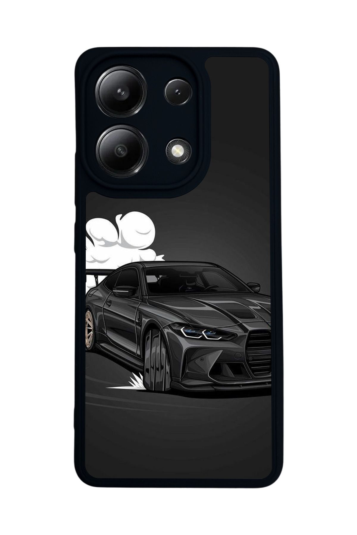 BGAKSESUAR Xiaomi Redmi Note 13 4G Uyumlu Mat Siyah Kılıf – Yumuşak Silikon, Koruyucu, Şok Emici Kapak