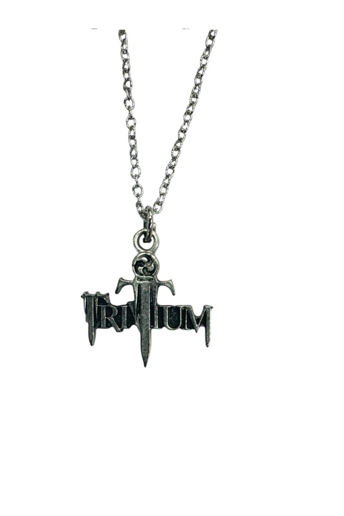 Herşey Nota Trivium Rock Metal Grup Zincir Kolye – 60 cm - Unisex