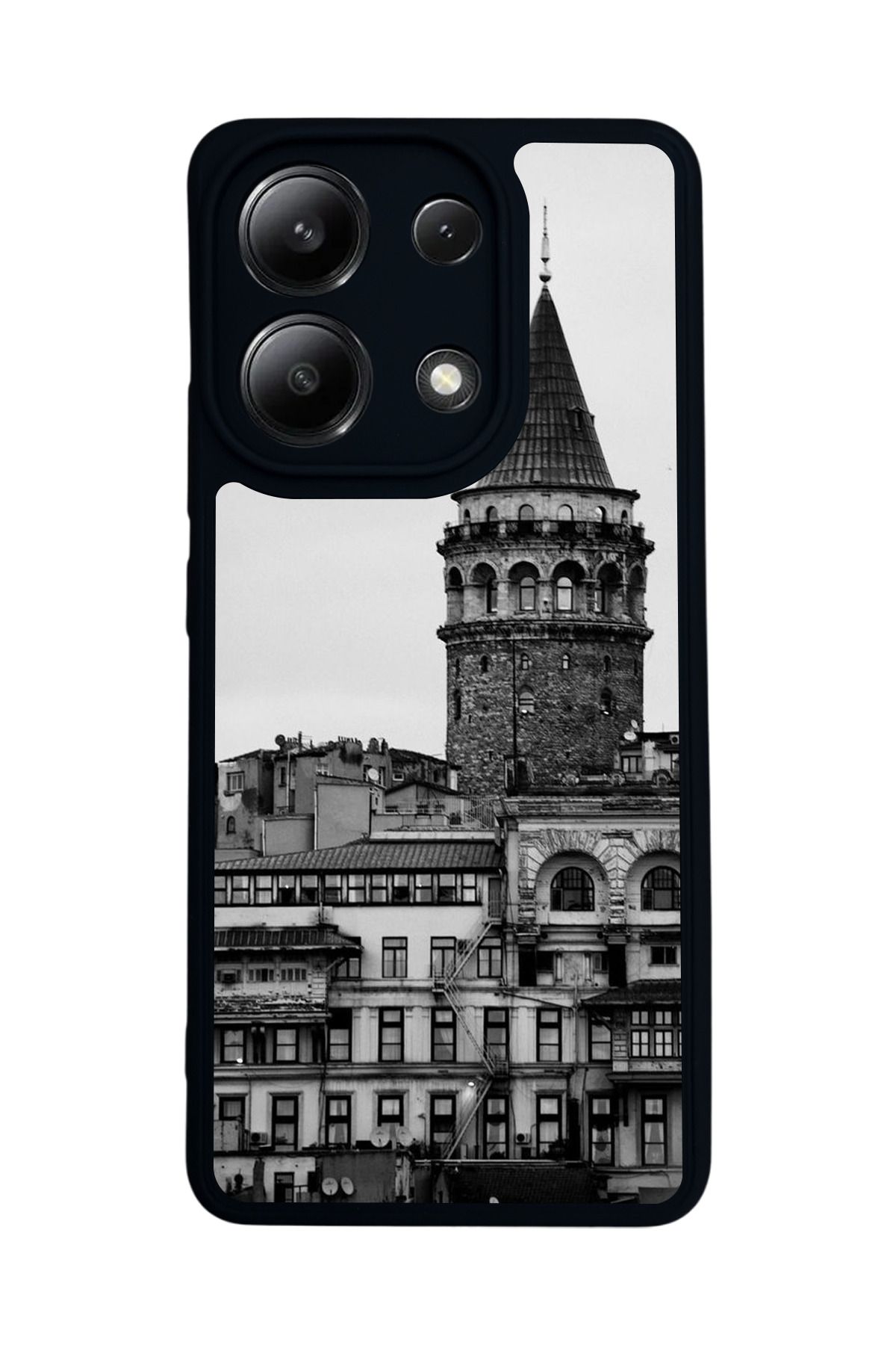 BGAKSESUAR Xiaomi Redmi Note 13 4G Uyumlu Mat Siyah Kılıf – Yumuşak Silikon, Koruyucu, Şok Emici Kapak