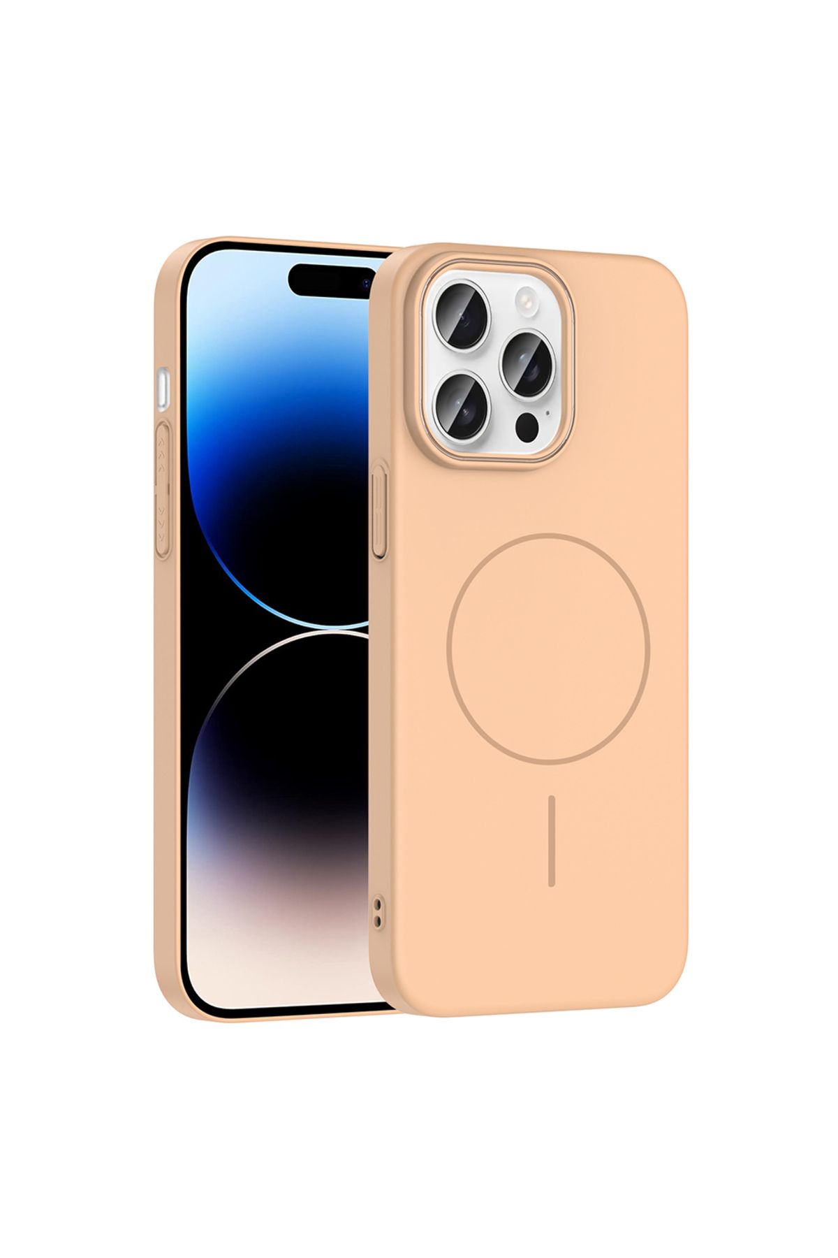 MMPSHOP İphone 14 Pro max Uyumlu Magsafe Özellikli Pürüzsüz Yüzey Sert Pc Silikon Kılıf