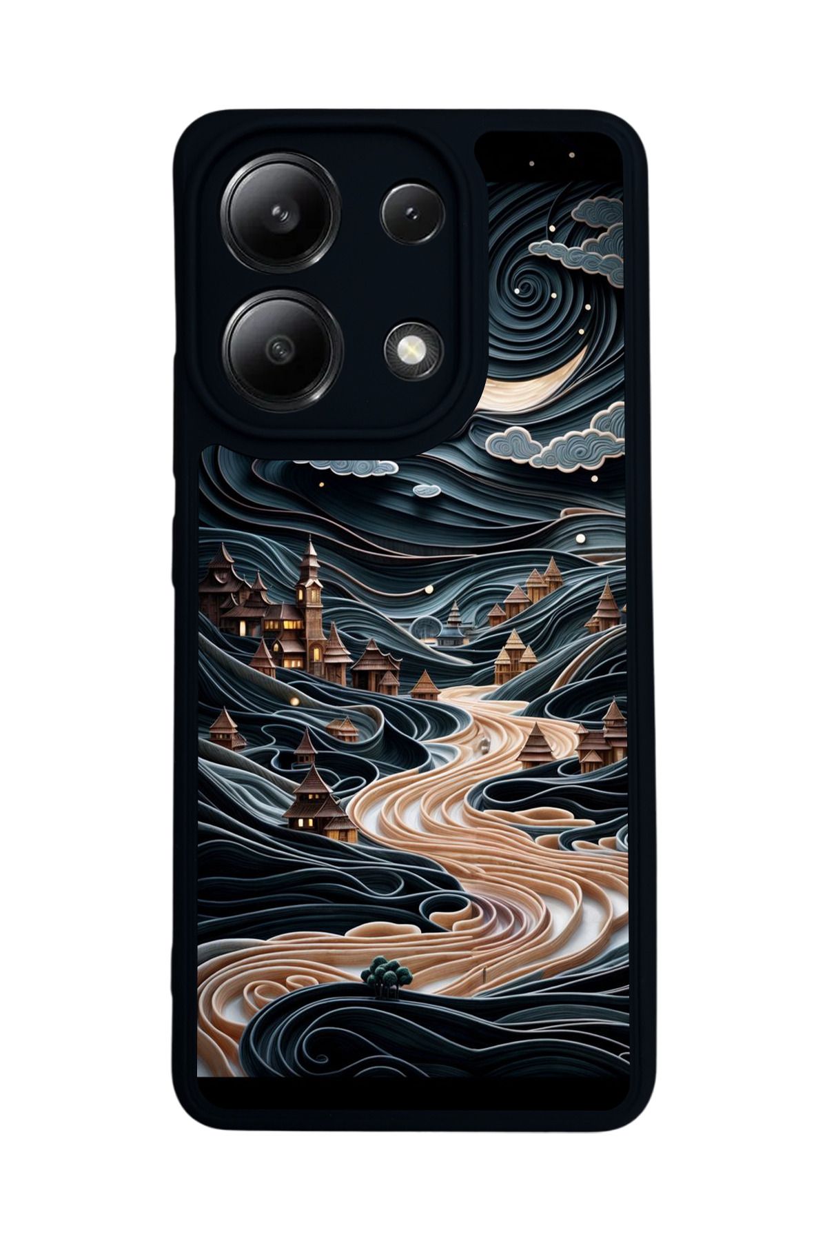 BGAKSESUAR Xiaomi Redmi Note 13 4G Uyumlu Mat Siyah Kılıf – Yumuşak Silikon, Koruyucu, Şok Emici Kapak