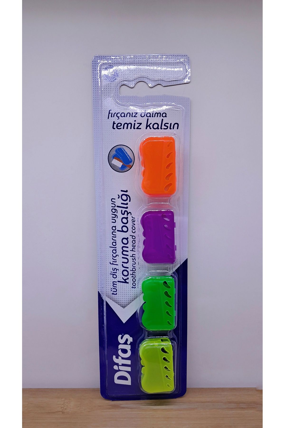 blackleg İş seyahat kamp cep boy Difaş diş fırçası koruma başlığı koruma kabı 4"lü 1 paket