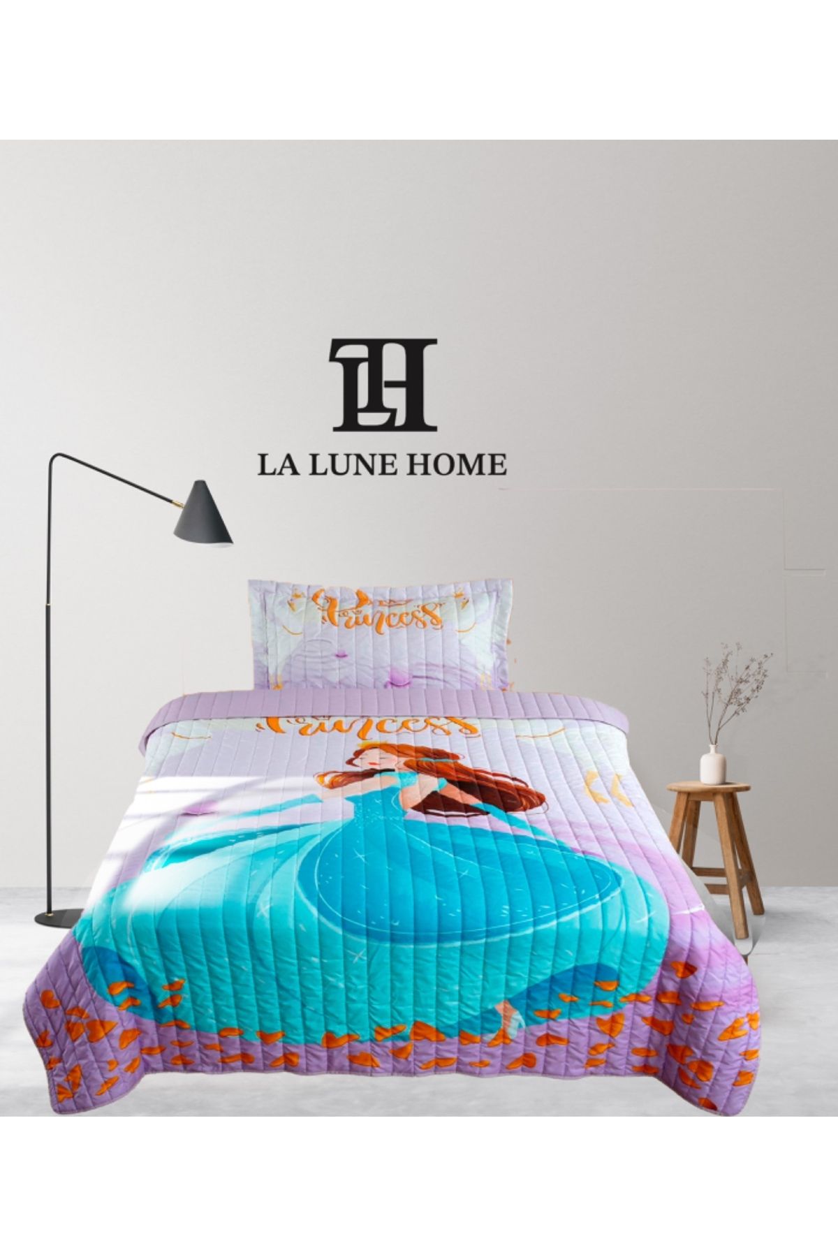 la lune home TARAFTAR VE KARAKTERLİ KAPİTONE YATAK ÖRTÜSÜ
