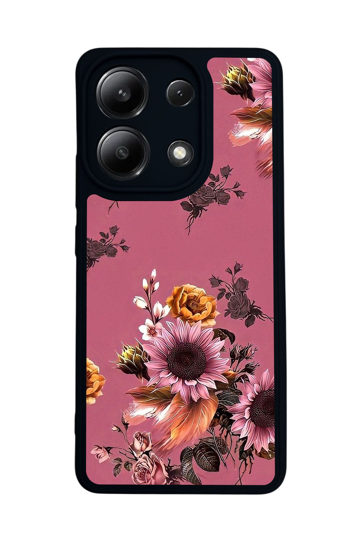 BGAKSESUAR Xiaomi Redmi Note 13 4G Uyumlu Mat Siyah Kılıf – Yumuşak Silikon, Koruyucu, Şok Emici Kapak