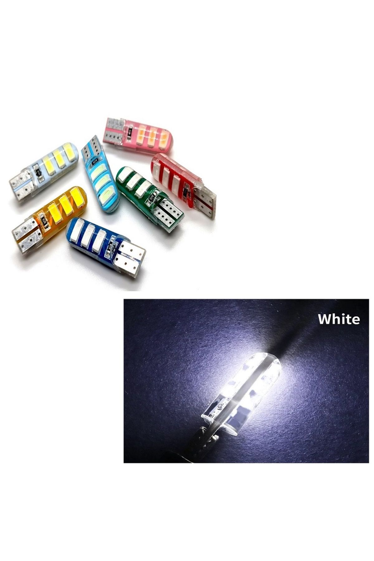 orco (4XADET) 1 SET PROFESSIONAL T10 LED WHITE T10 LED DİPSİZ AMPUL JUMBO I. SERİ BEYAZ