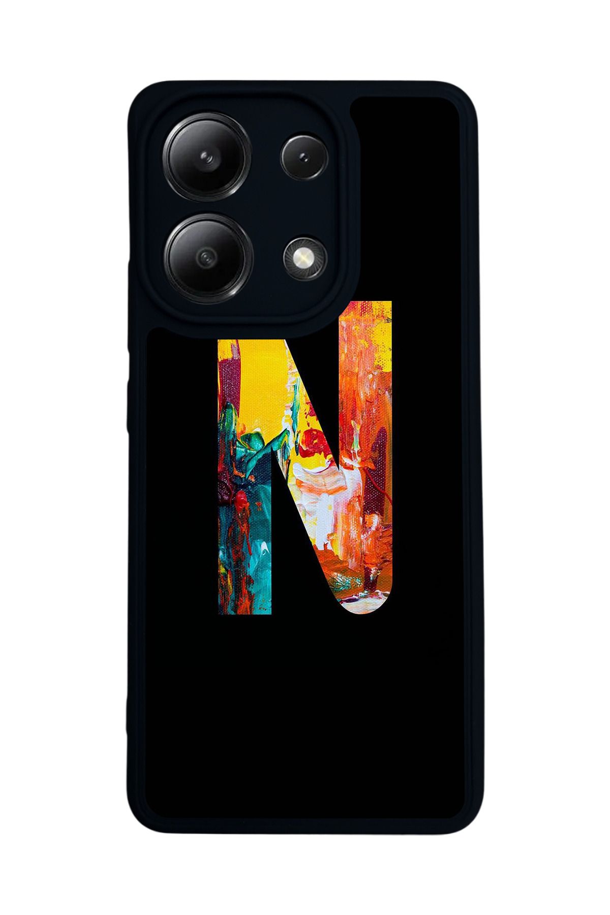 BGAKSESUAR Xiaomi Redmi Note 13 4G Uyumlu Mat Siyah Kılıf – Yumuşak Silikon, Koruyucu, Şok Emici Kapak