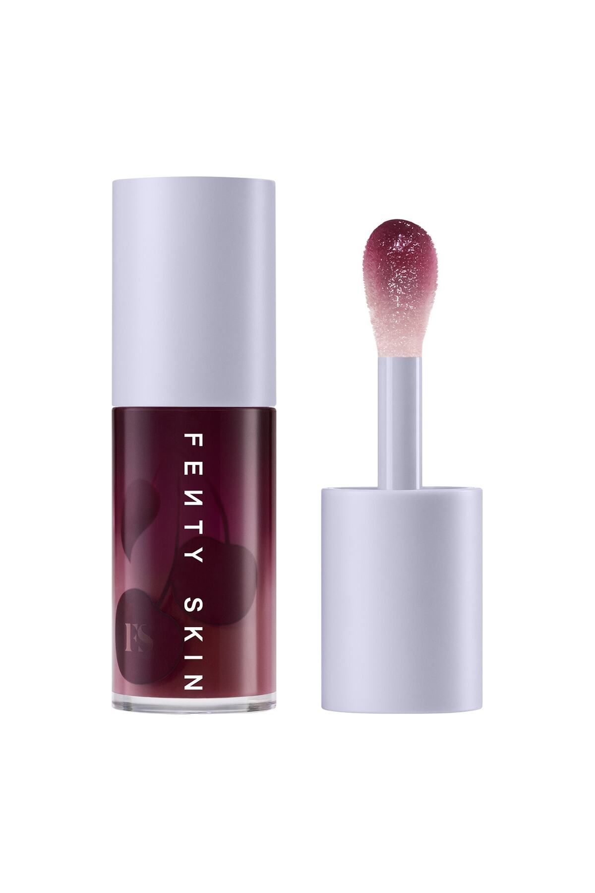Fenty Skin Fenty Treatz - Kuru Dudaklar için Jojoba Yağı İçeren Nemlendirici Dudak Yağı Black Cherry (5,6 ml)