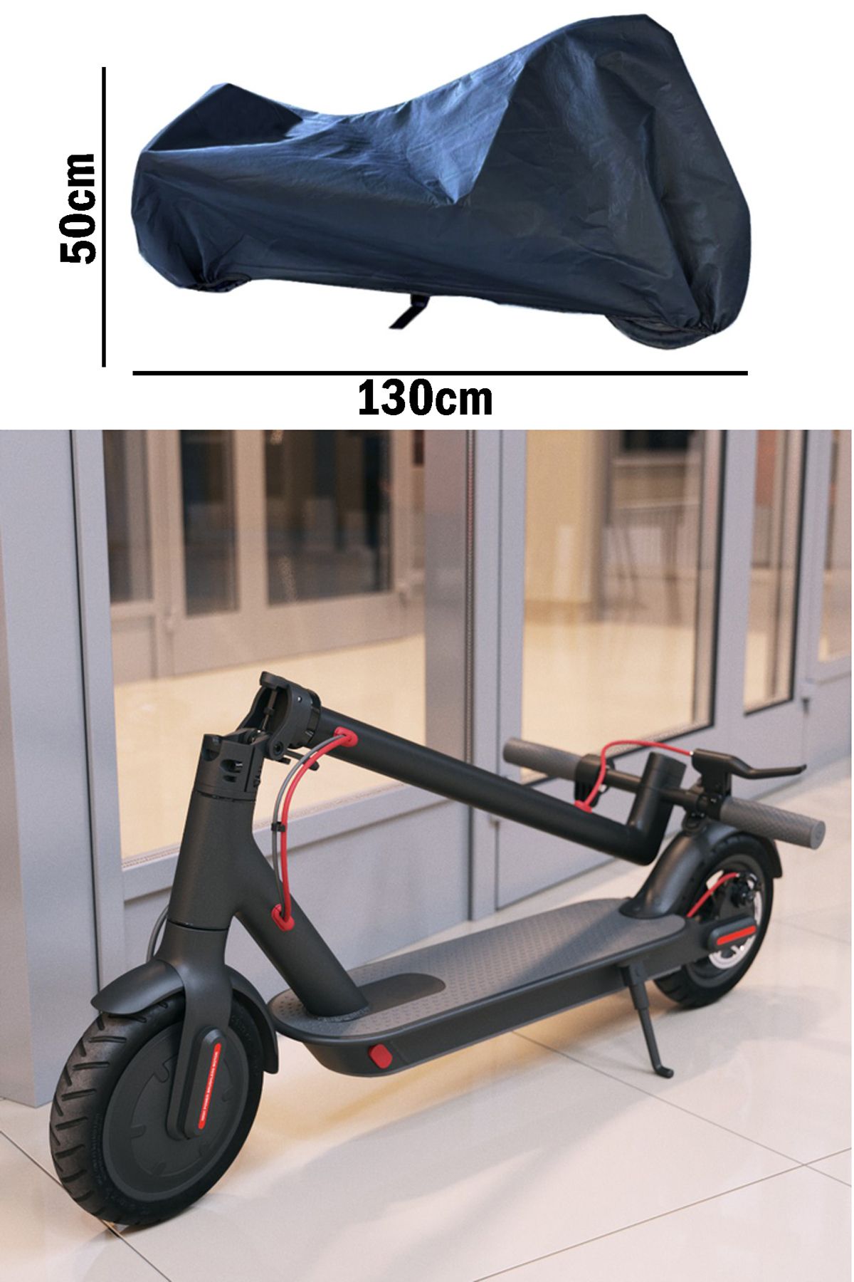 Bundera Elektrikli Scooter Brandası Su geçirmez Toz Kir Yağmur Koruyucu Saklama Kılıfı Örtüsü