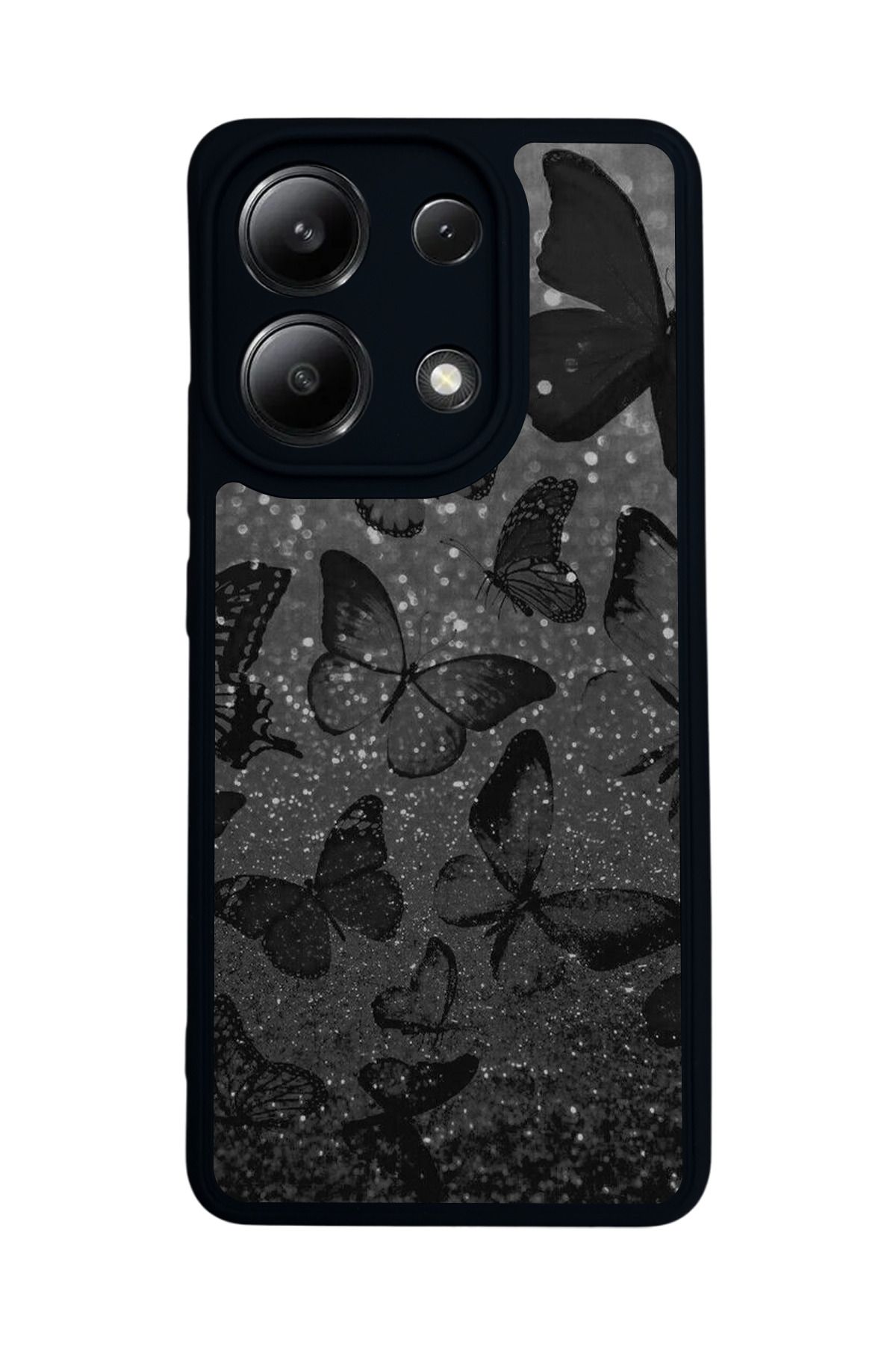 BGAKSESUAR Xiaomi Redmi Note 13 4G Uyumlu Mat Siyah Kılıf – Yumuşak Silikon, Koruyucu, Şok Emici Kapak