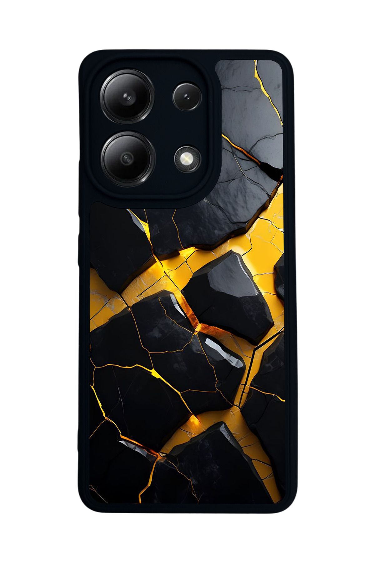 BGAKSESUAR Xiaomi Redmi Note 13 4G Uyumlu Mat Siyah Kılıf – Yumuşak Silikon, Koruyucu, Şok Emici Kapak