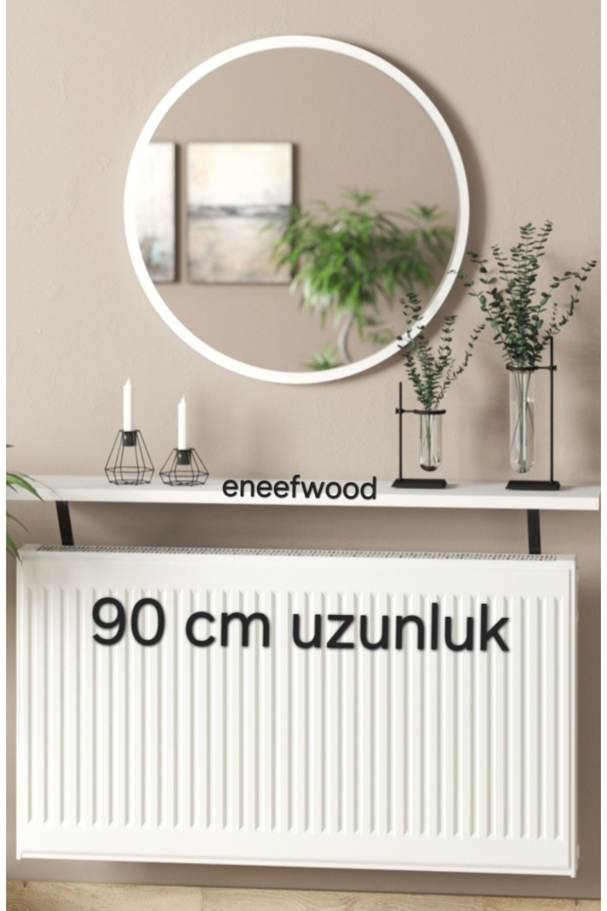 eneefwood petek üstü raf 90x15
