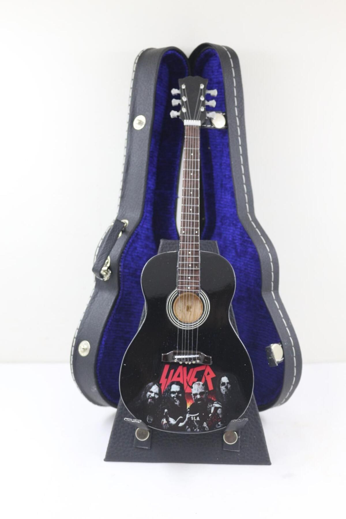shop ÇANTALI DEKORATİF ROCK GİTAR AYAKLI STANDLI SLAYER 25CM