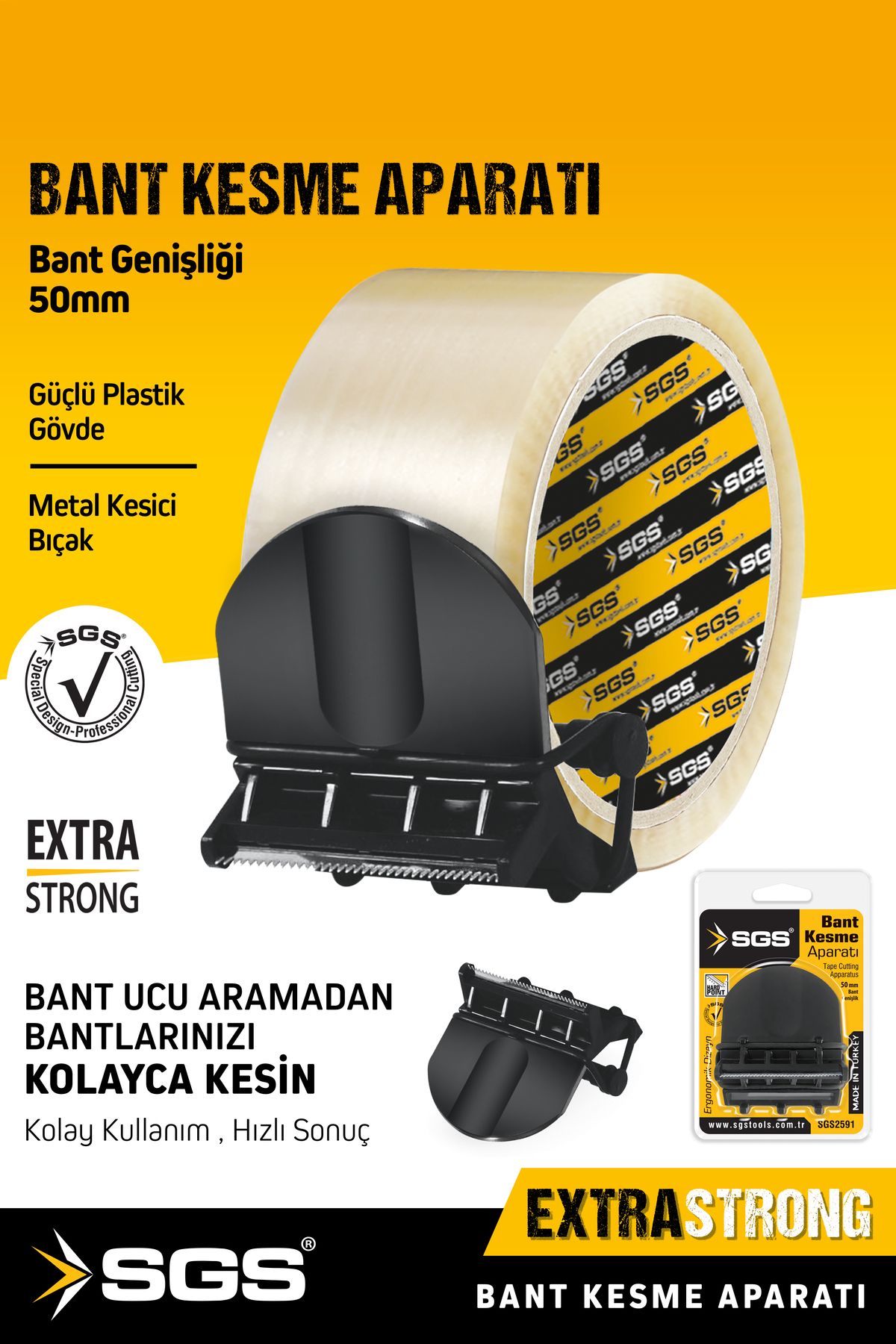 SGS Koli Bant Kesme Aparatı – Ergonomik, Dayanıklı ve Pratik Bant Kesici | El Tipi Paketleme Makinesi