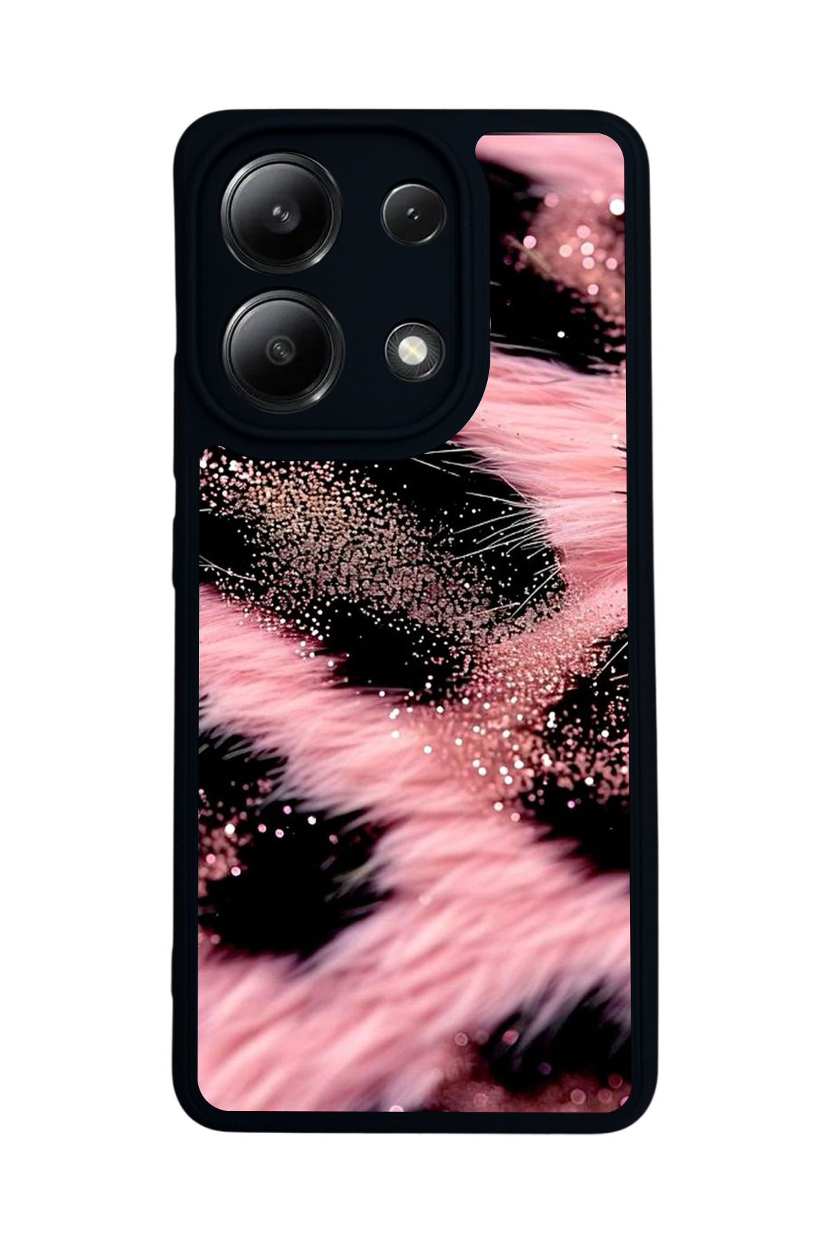 BGAKSESUAR Xiaomi Redmi Note 13 4G Uyumlu Mat Siyah Kılıf – Yumuşak Silikon, Koruyucu, Şok Emici Kapak