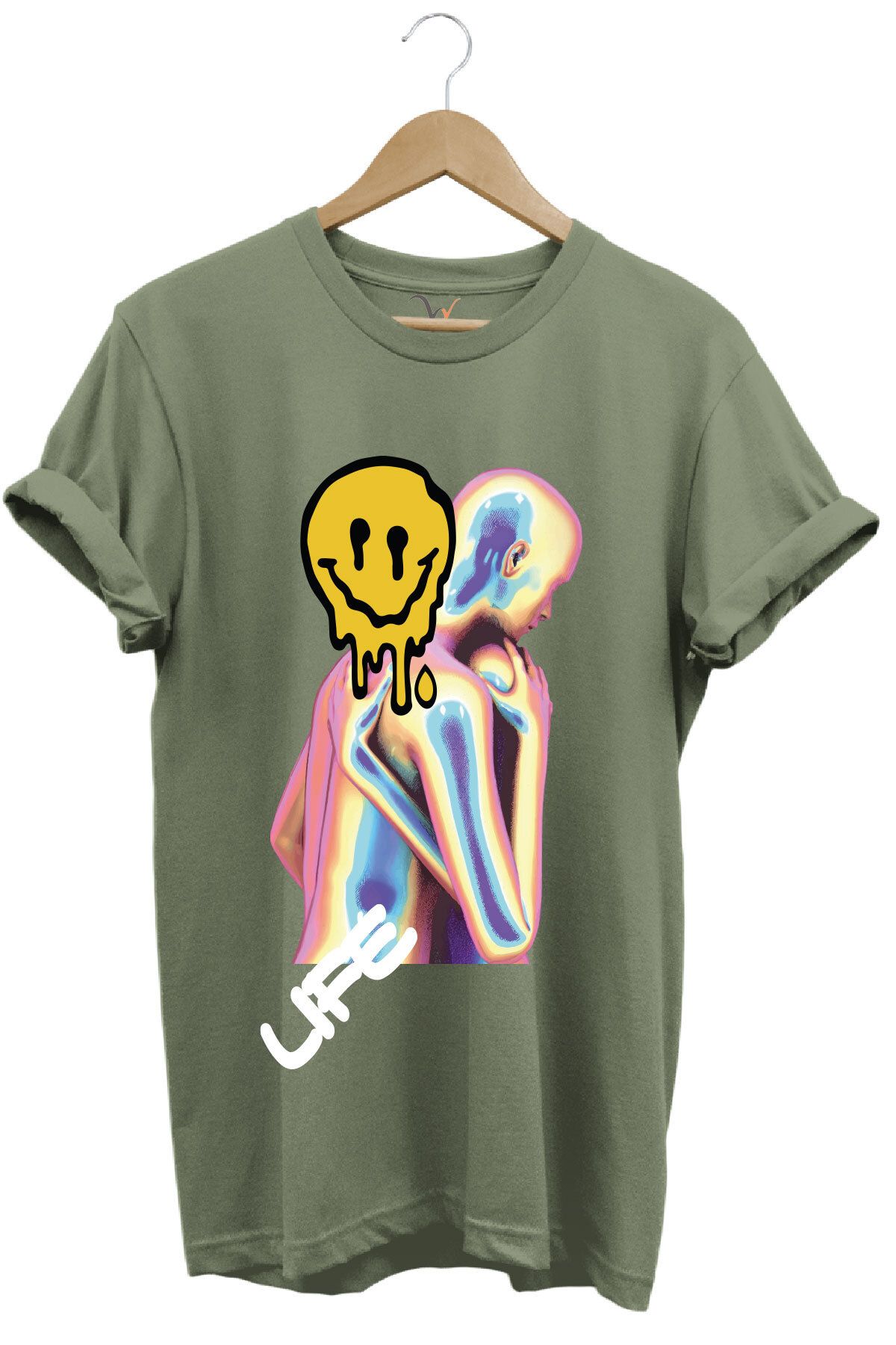 onsrawear Yaşam ve Çöküş %100 Pamuk Basic T-shirt