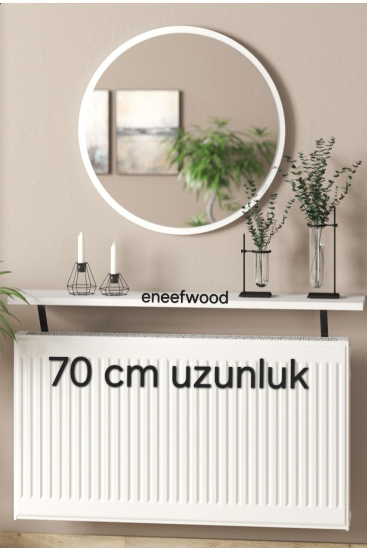 eneefwood petek üstü raf 70x15