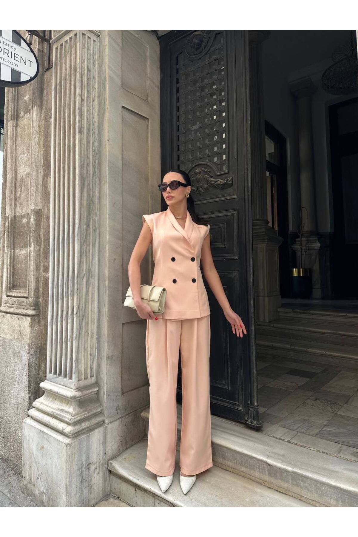 Hotfashion CECİLİA YELEK PANTOLON TAKIM