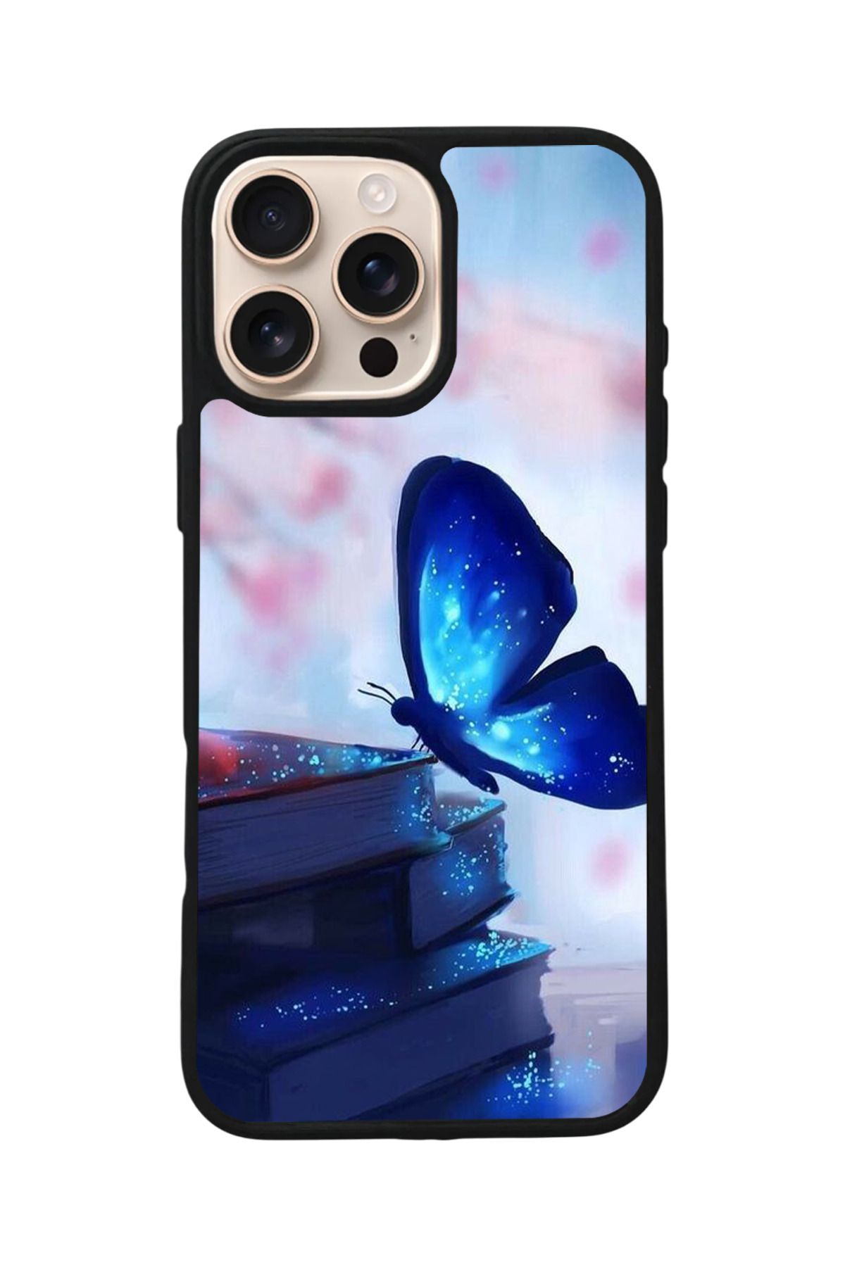 Aksel Kılıf Apple iPhone 15 Pro Uyumlu Baskılı,Mat Siyah,Yumuşak Silikon,Koruyucu,Şok Emici Kapak,Kılıf