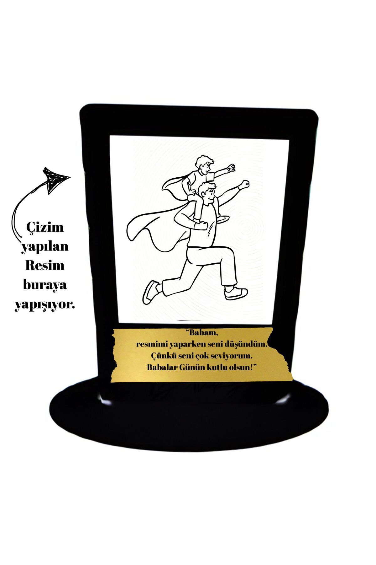 OES HOME Babalar Gününe Özel Ahşap Resim Çerçeve
